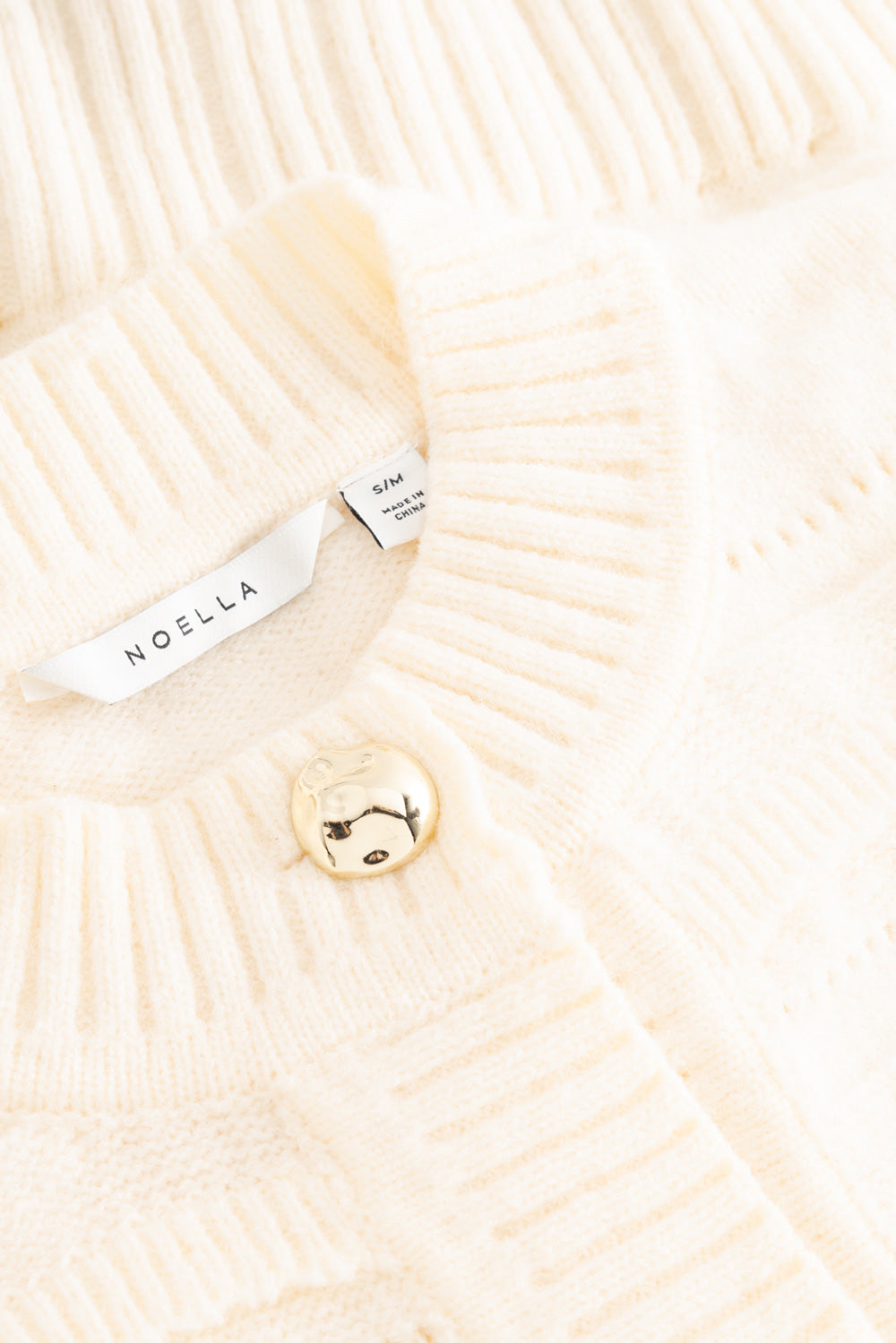 N-Maddison Strickjacke Elfenbein