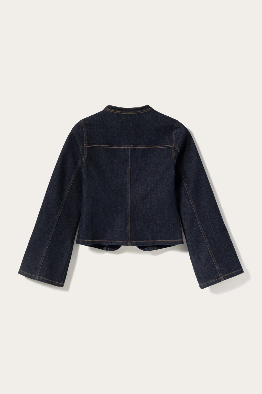 N-Mazie Jacke Blau Ungewaschen