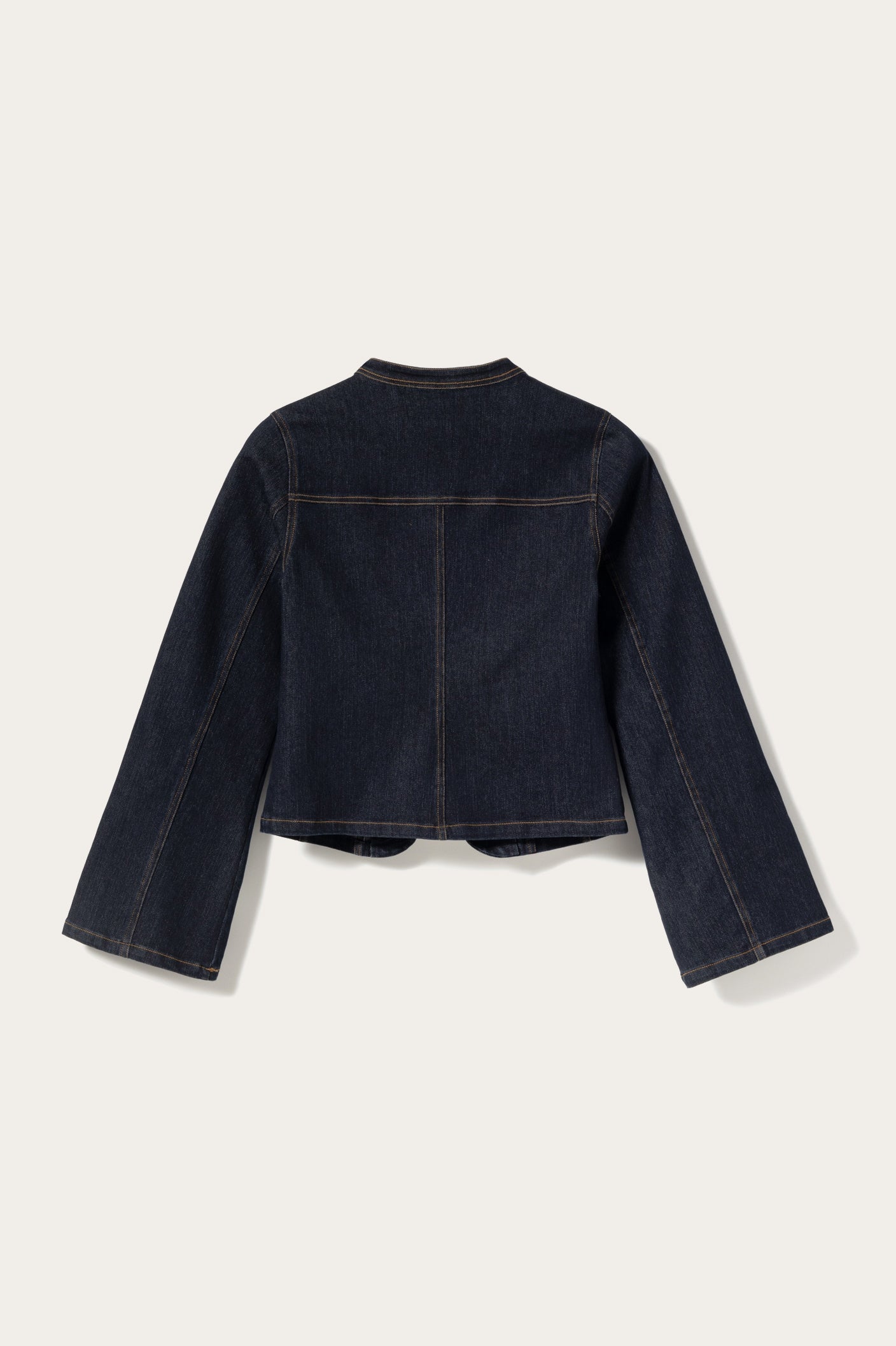 N-Mazie Jacke Blau Ungewaschen