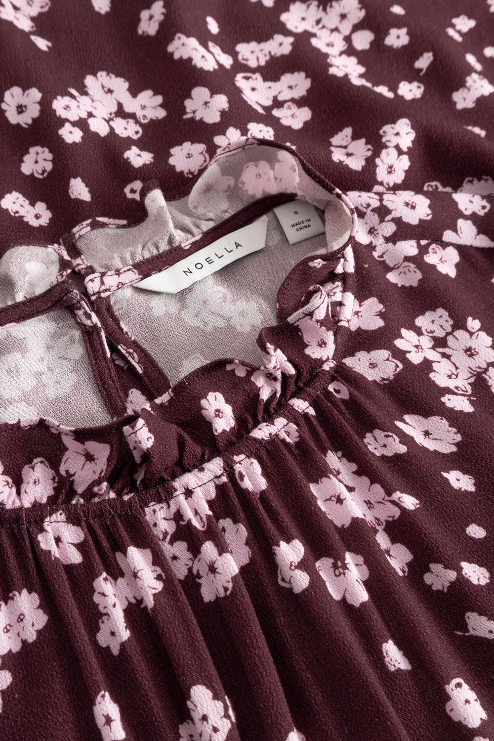 N-Ruth Kleid Deja Burgund Print