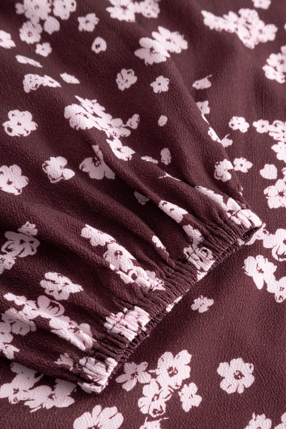 N-Lilith Maxikleid Deja Burgunderroter Print