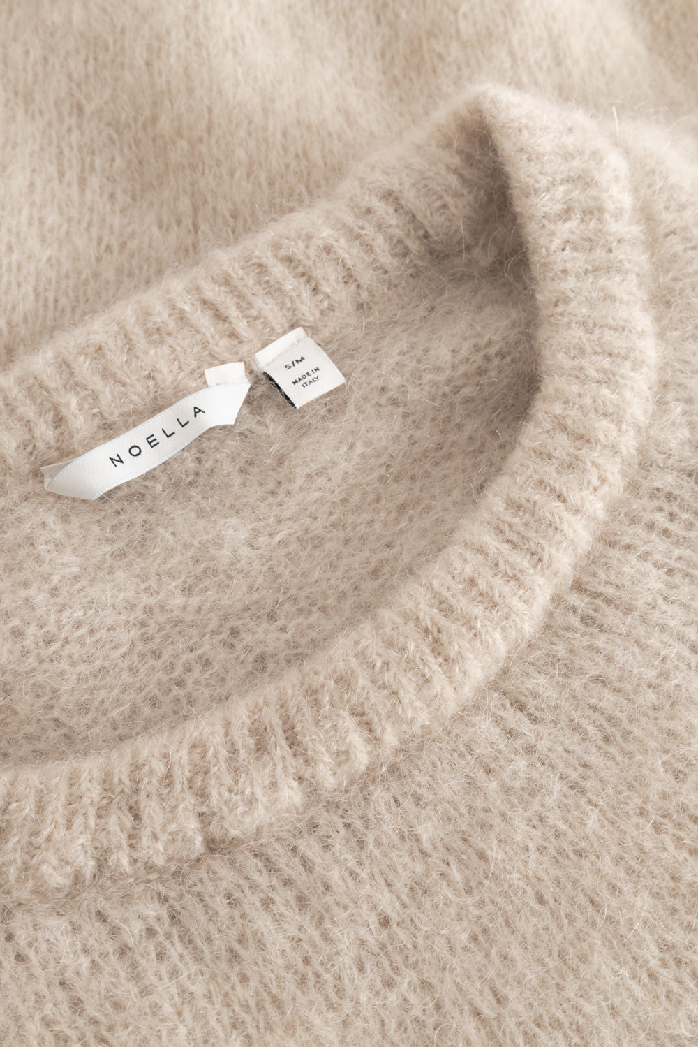 N-Latora Mohair-Strick Beige