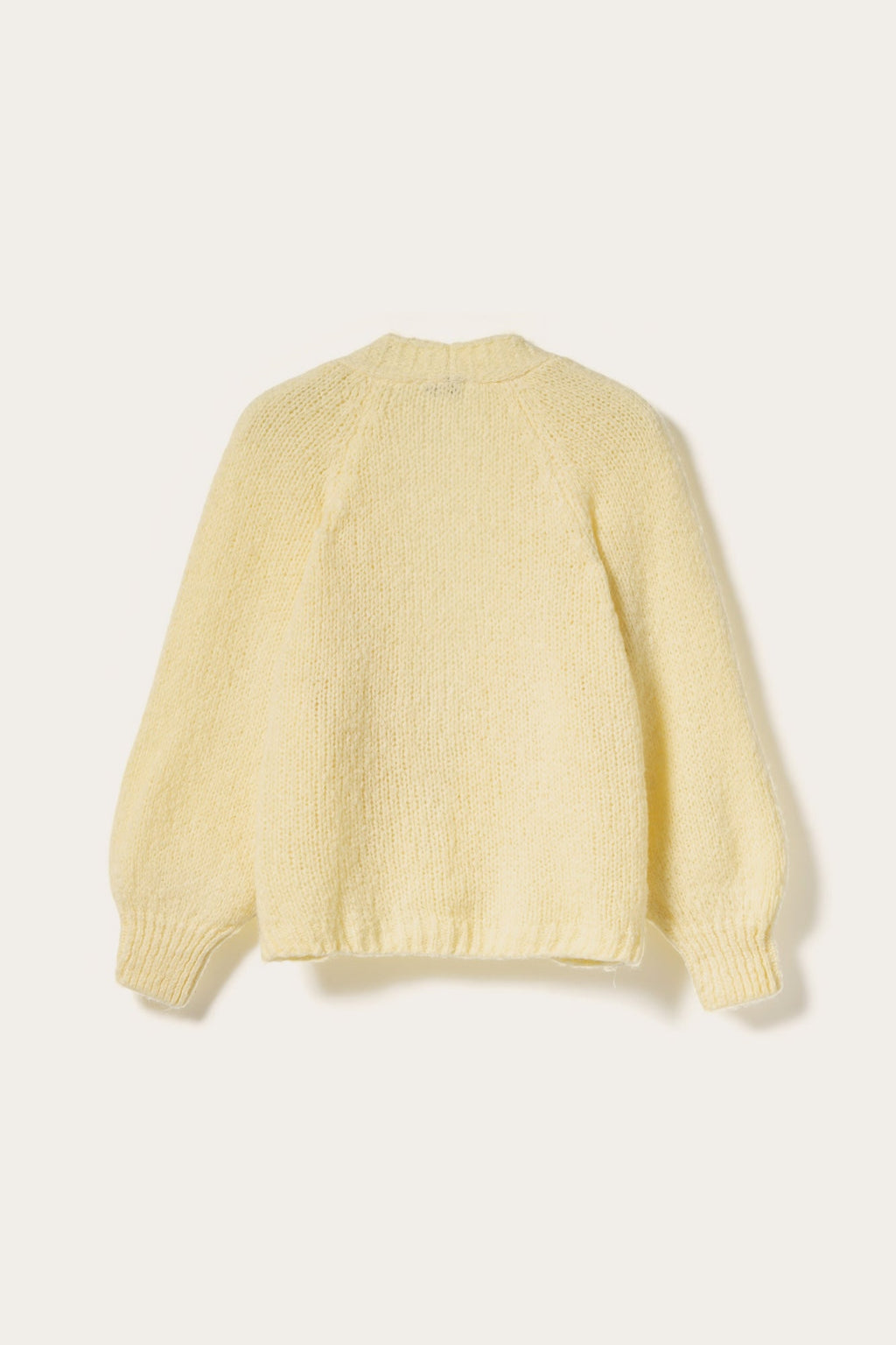 Fora Strickjacke Buttergelb