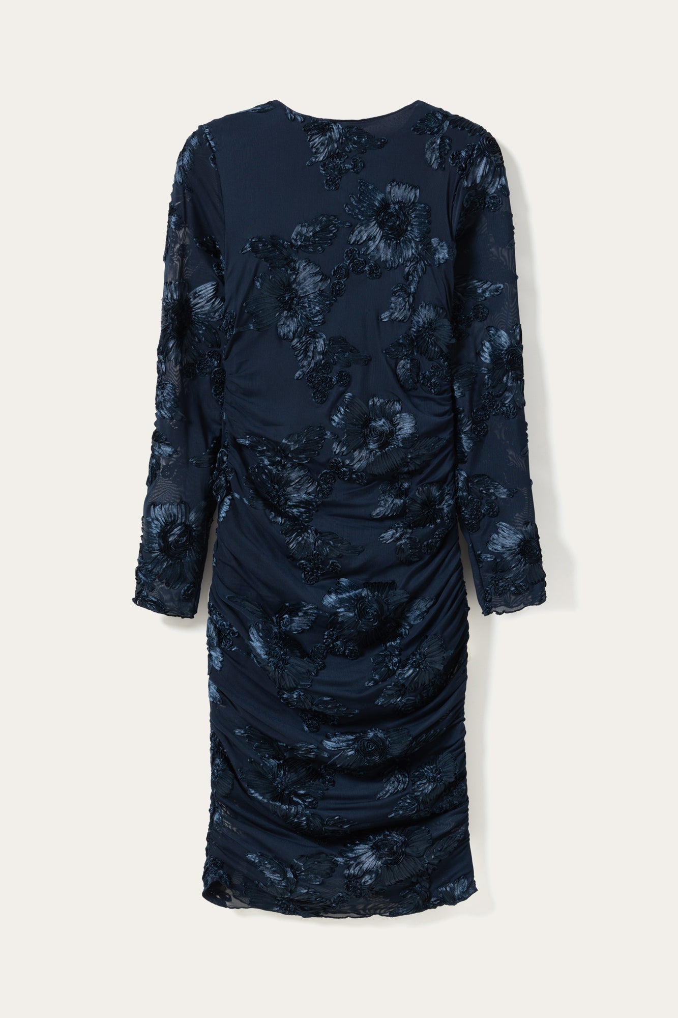 Lavinia Langarmkleid Marineblau