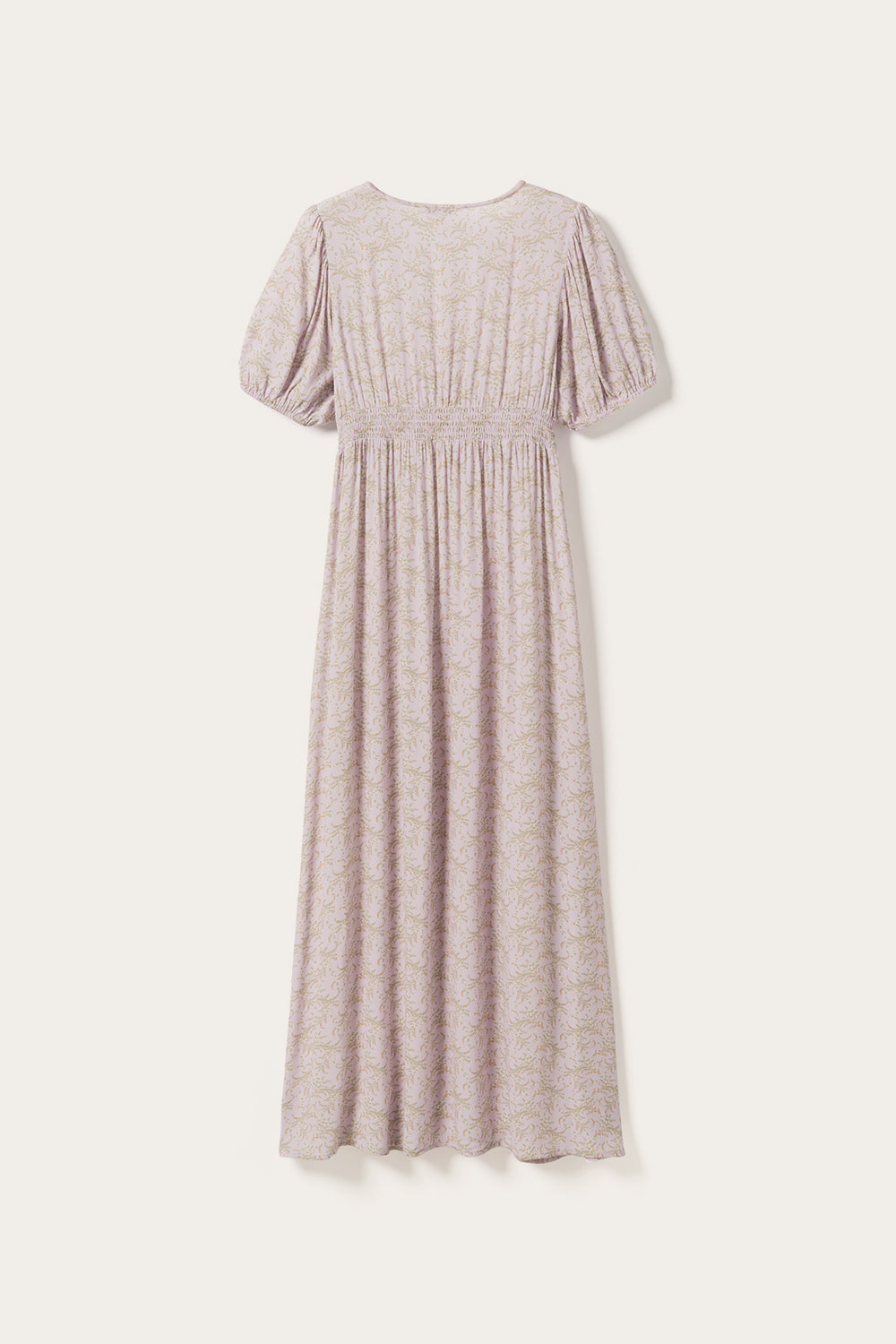 N-Lilith SS Maxikleid Dolley Pink Print