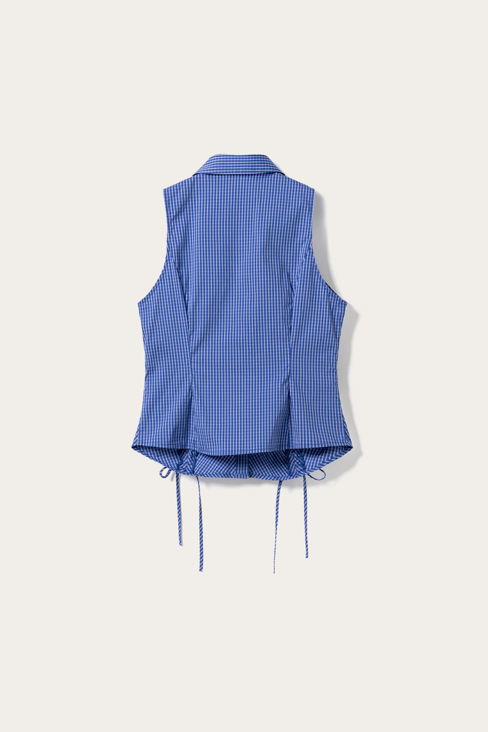 N-Micaiah Bluse Davy Blue Karo