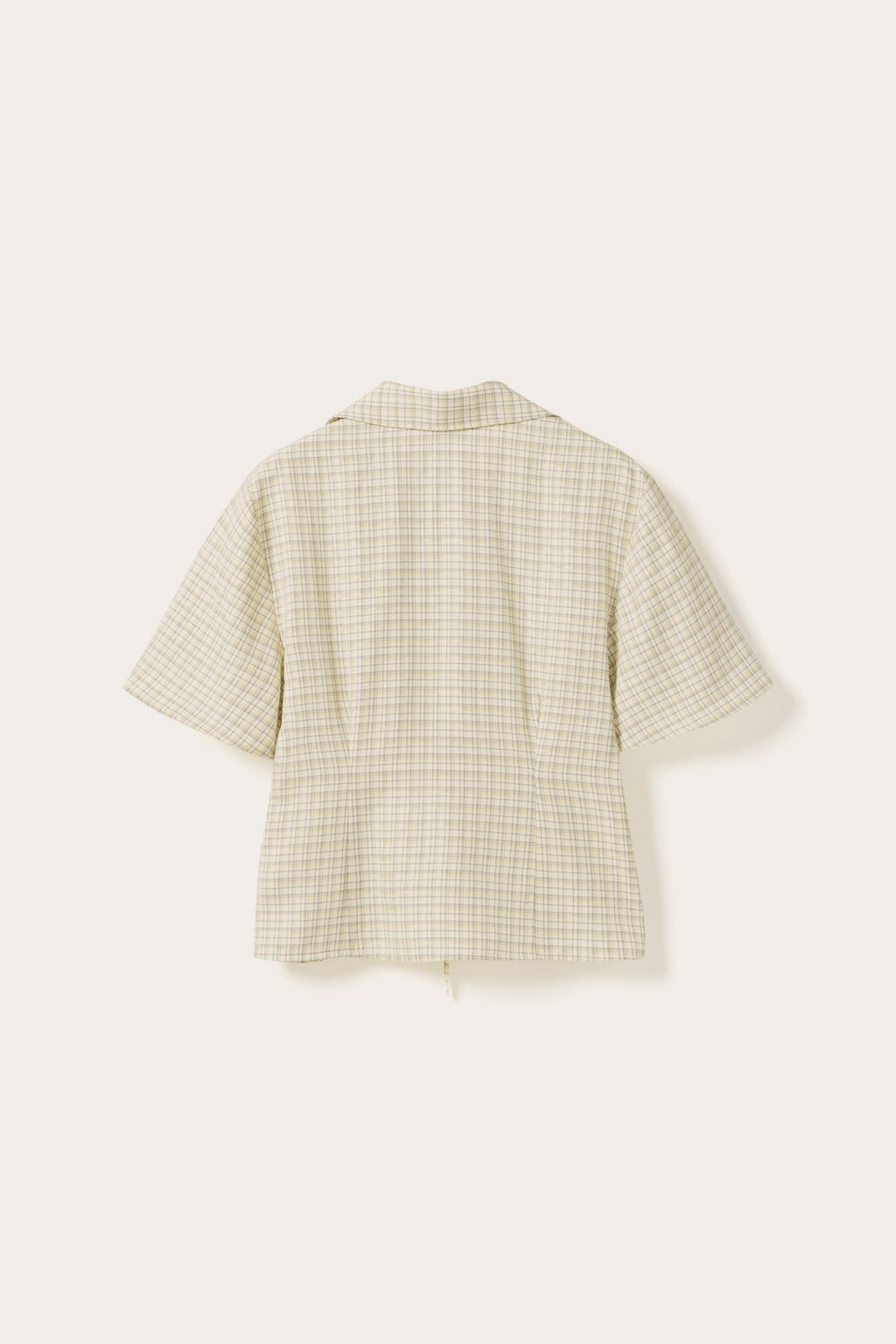 N-Miko Bluse Denny Gelb Kariert