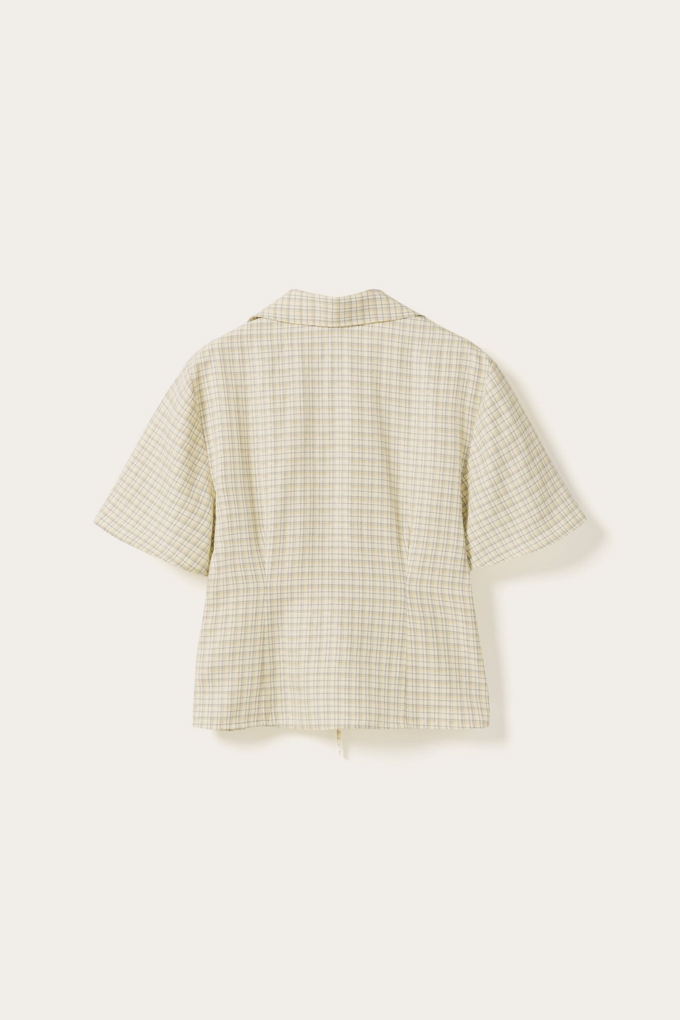 N-Miko Bluse Denny Gelb Kariert