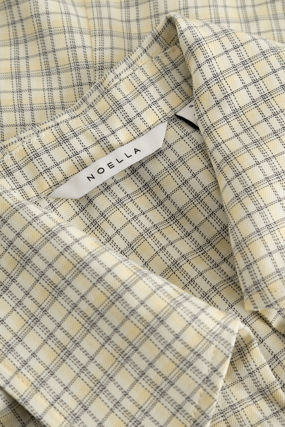 N-Miko Bluse Denny Gelb Kariert