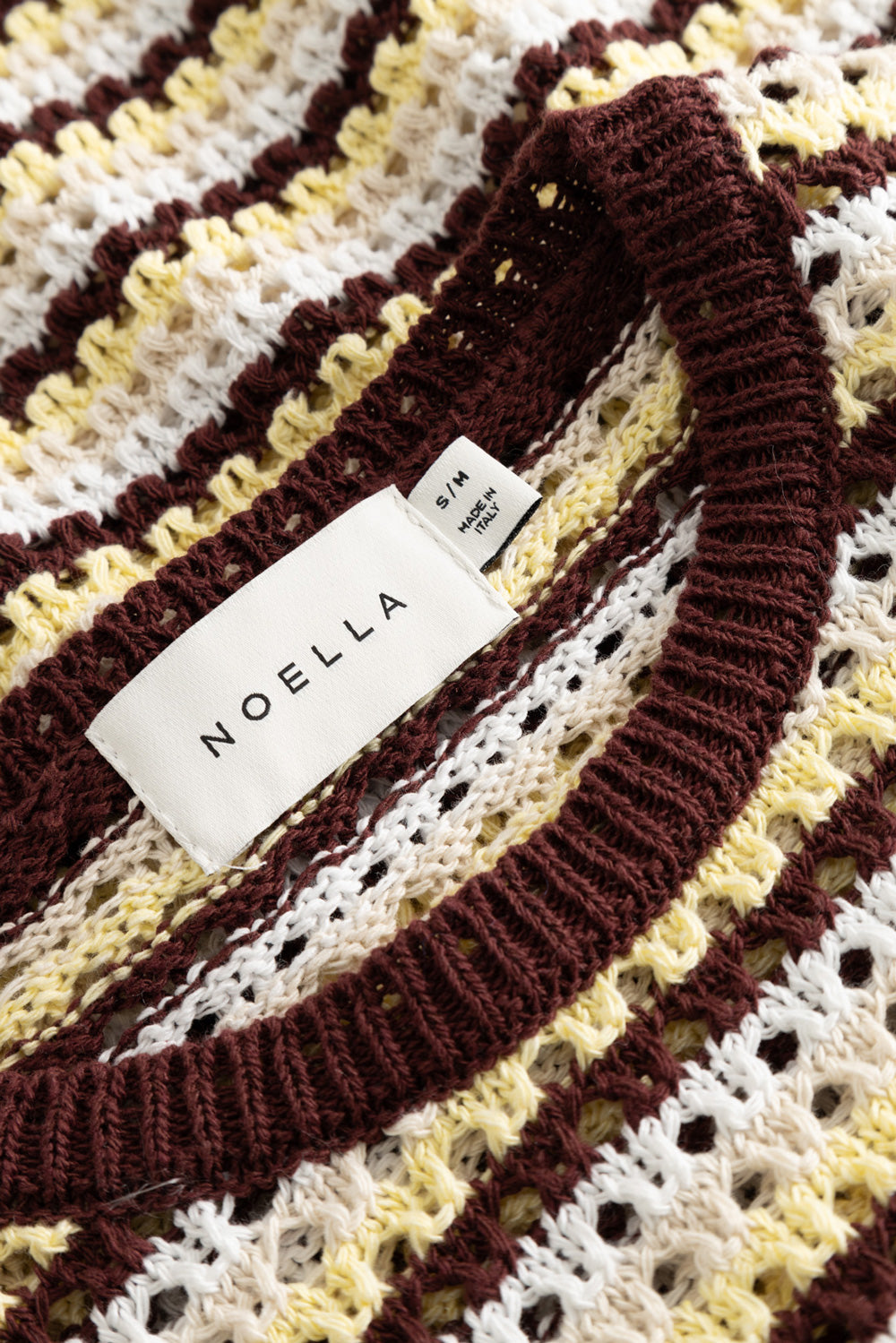 N-Maylin Strickkleid Dinah Braun Gestreift