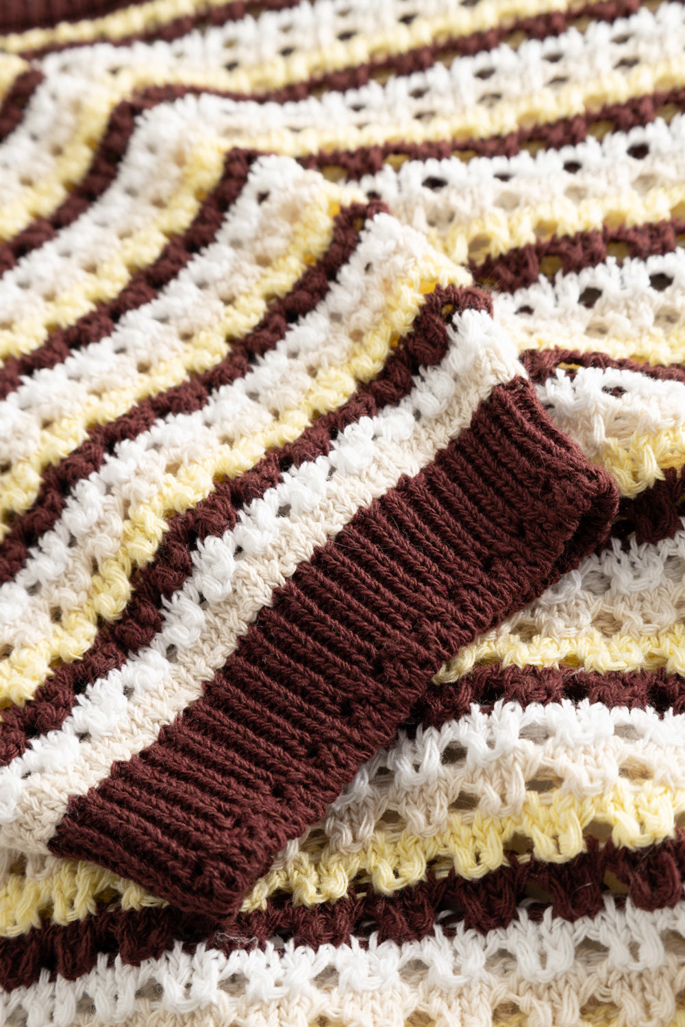 N-Maylin Strickkleid Dinah Braun Gestreift