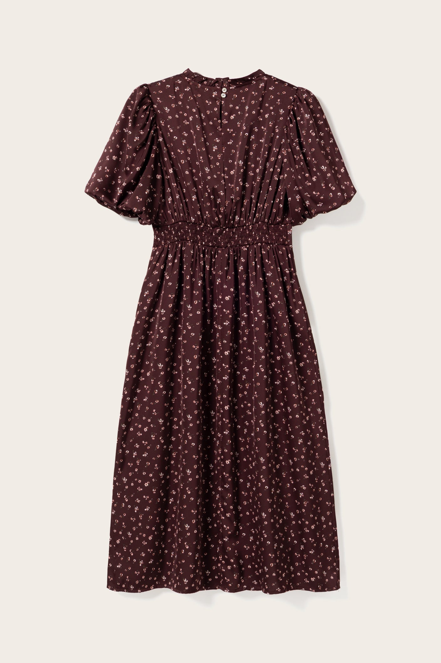 N-Ruth Kleid Dwyn Burgund-Druck