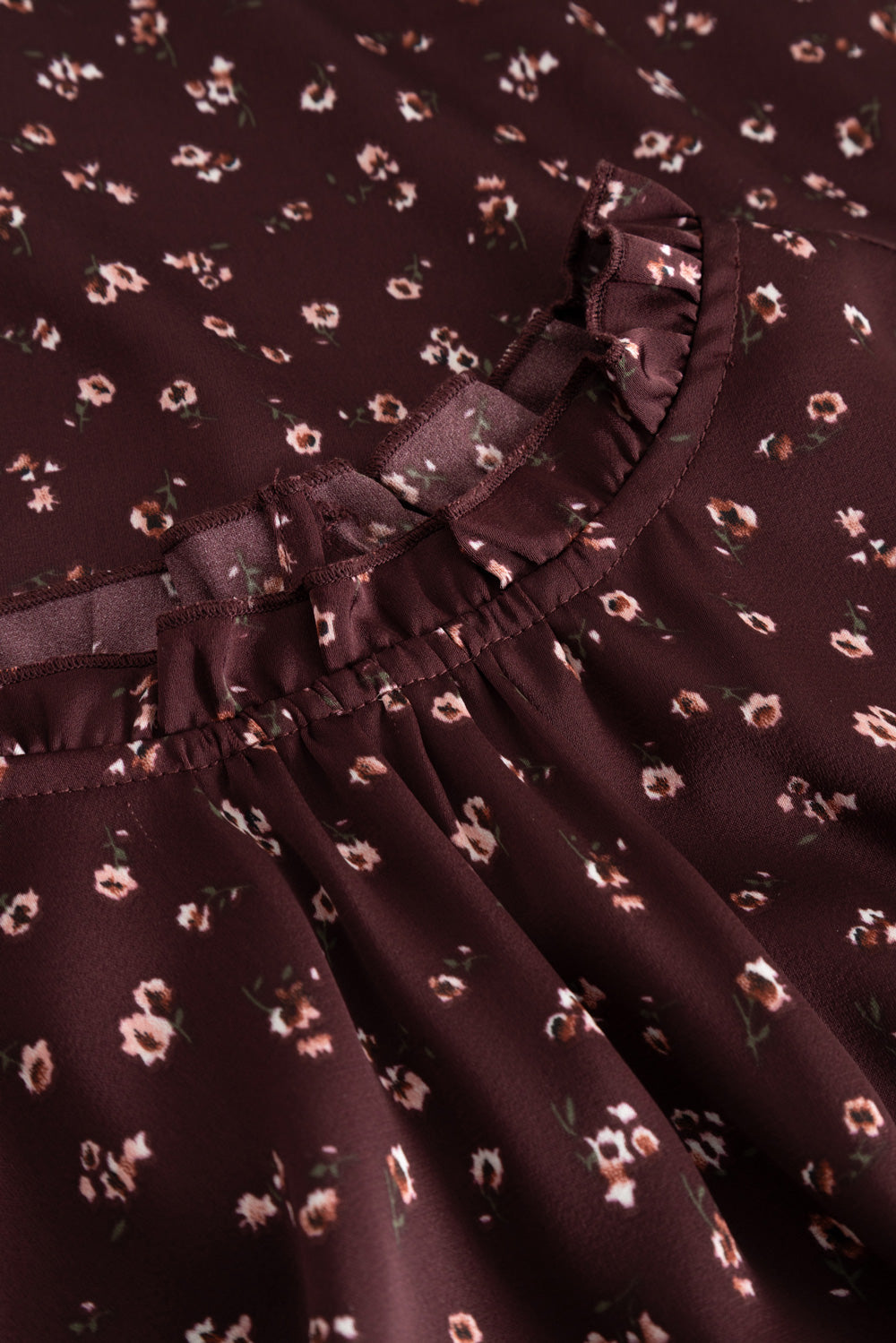 N-Ruth Kleid Dwyn Burgund-Druck