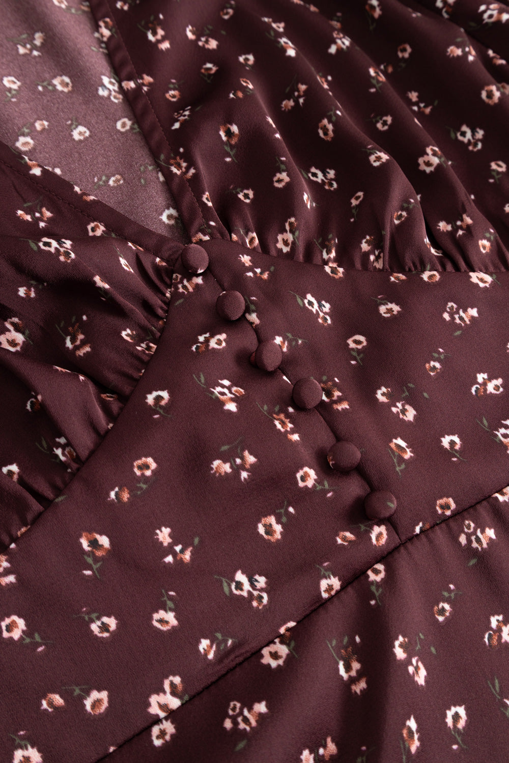 N-Lilith Kleid Dwyn Burgunder-Print