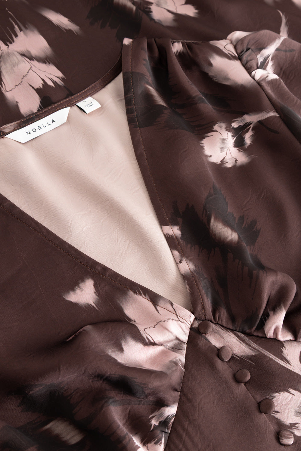 N-Lilith-Kleid Dena Burgunder Print