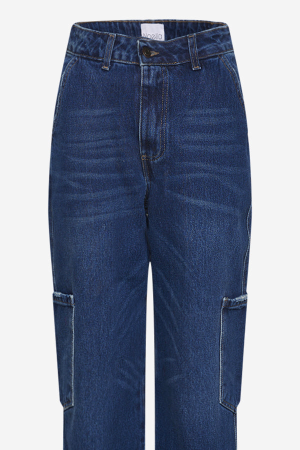 Rory Cargo-Jeans Dunkelblau Verwaschen
