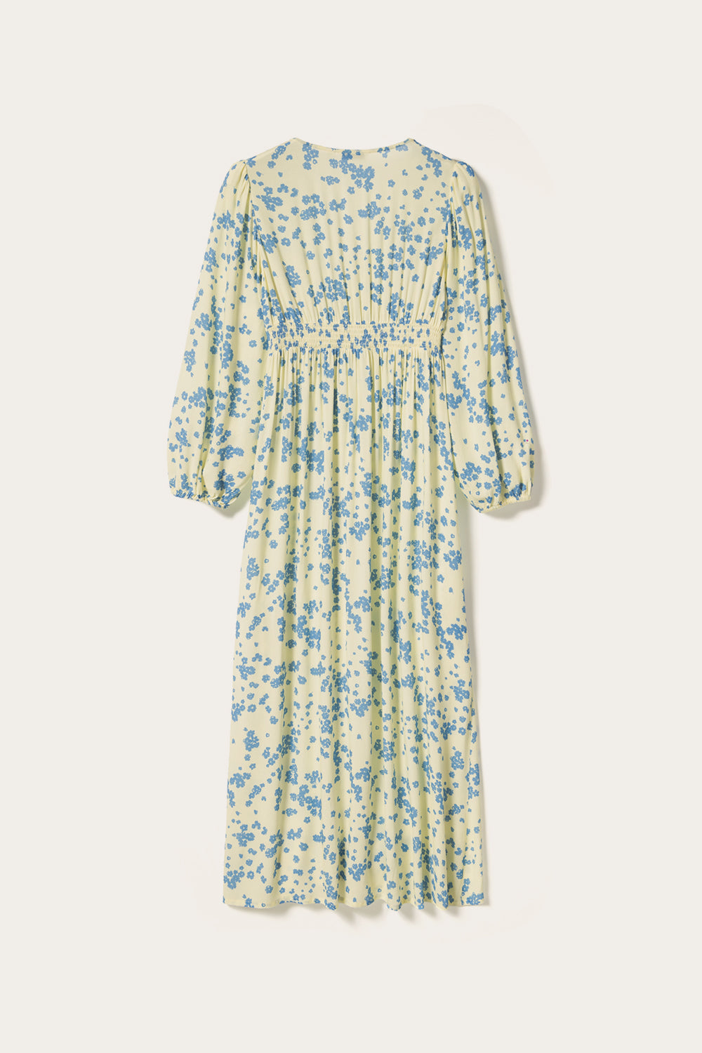 N-Lilith Maxikleid Deja Gelb Print