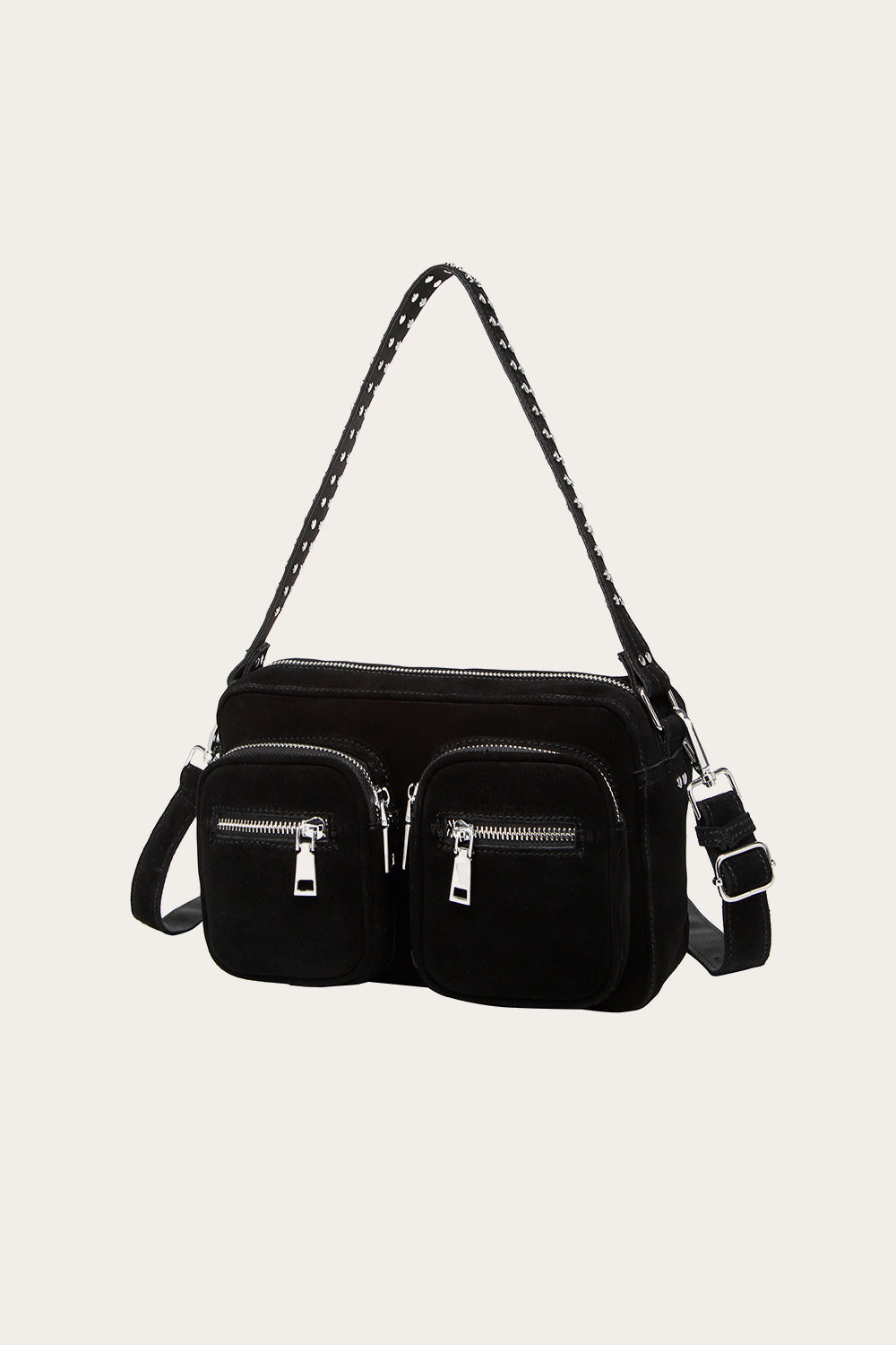 Kendra Tasche Echtes Wildleder Schwarz