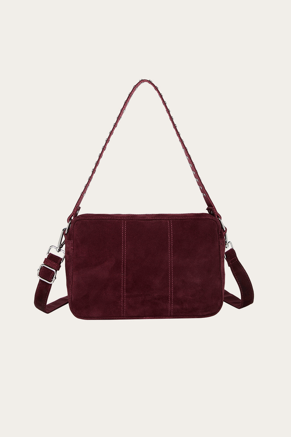 Kendra Tasche Echtes Wildleder Burgunderrot