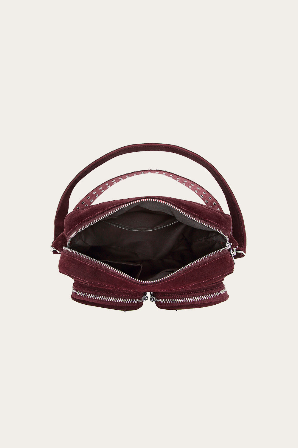 Kendra Tasche Echtes Wildleder Burgunderrot