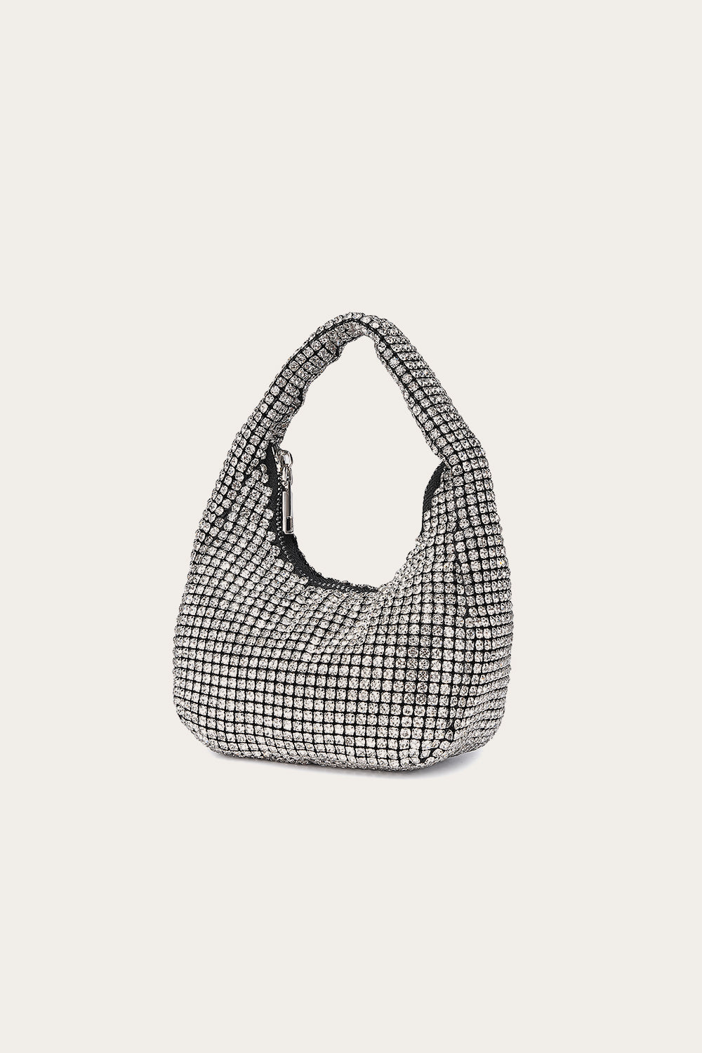 Cilla Pailletten-Tasche Silber