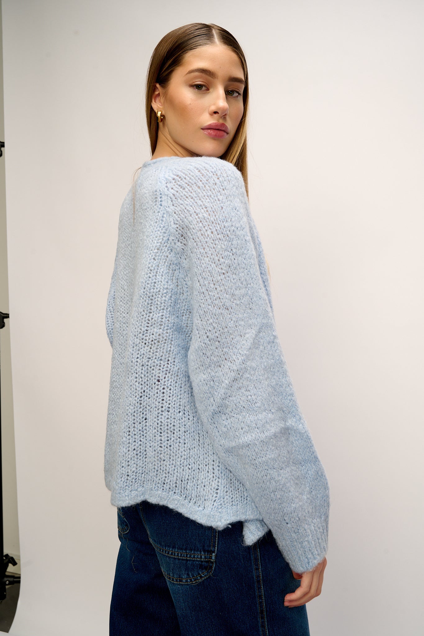 Fora Strickjacke Hellblau
