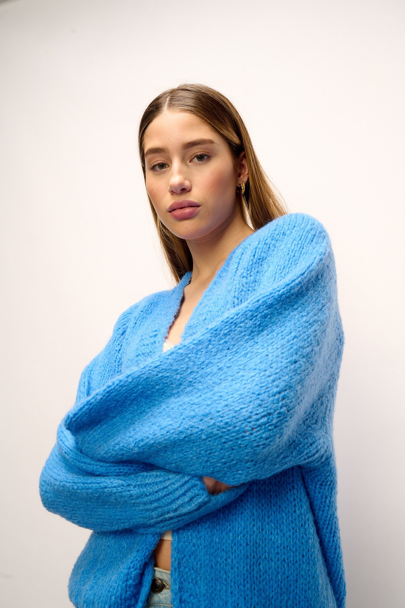 Fora Strickjacke Blau