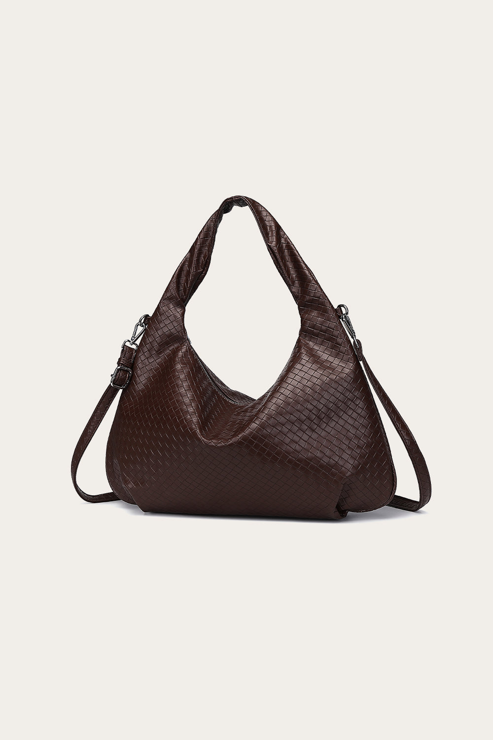 Peony Hobo Bag Dunkelbraun