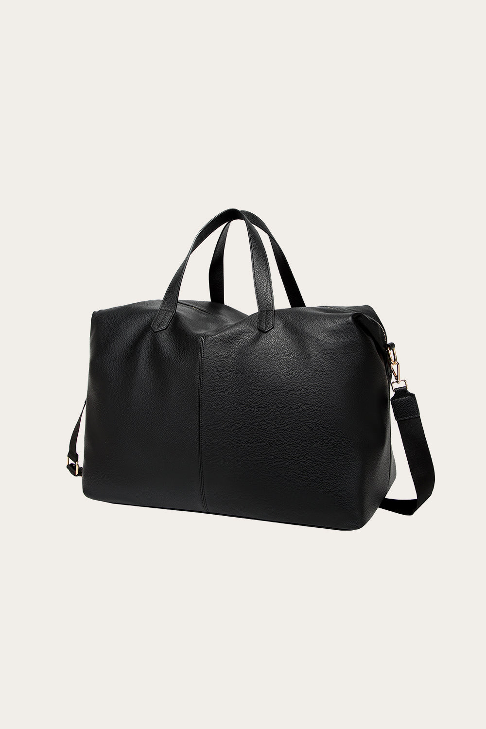Reisetasche Leder-Optik Schwarz