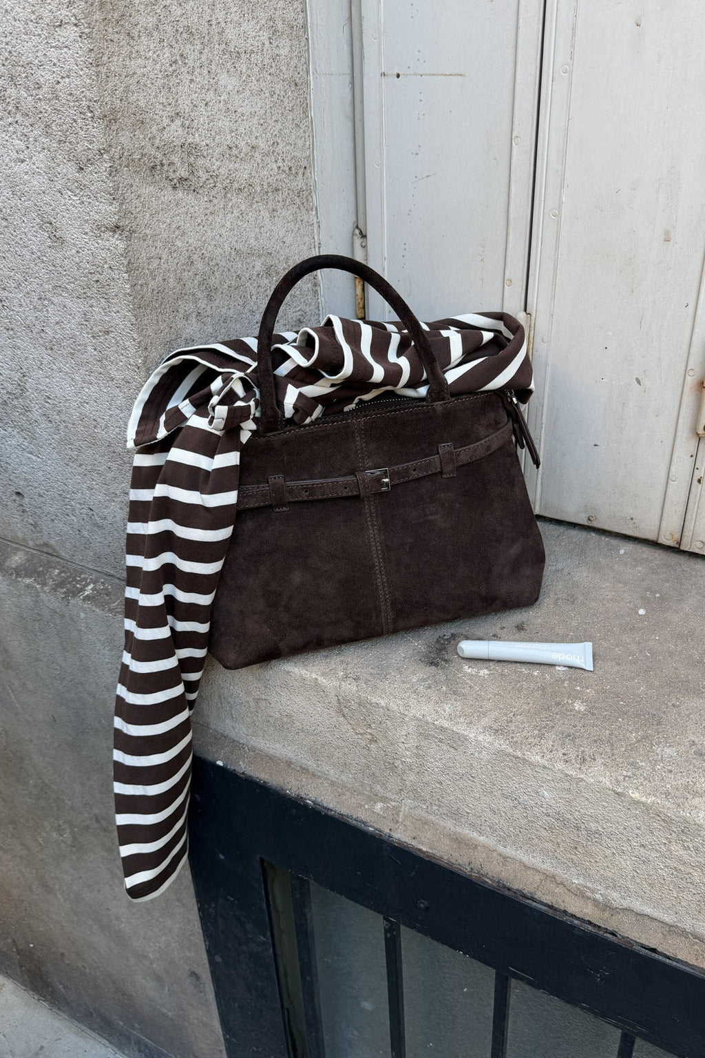 Macie Bag Echtes Wildleder Schoko