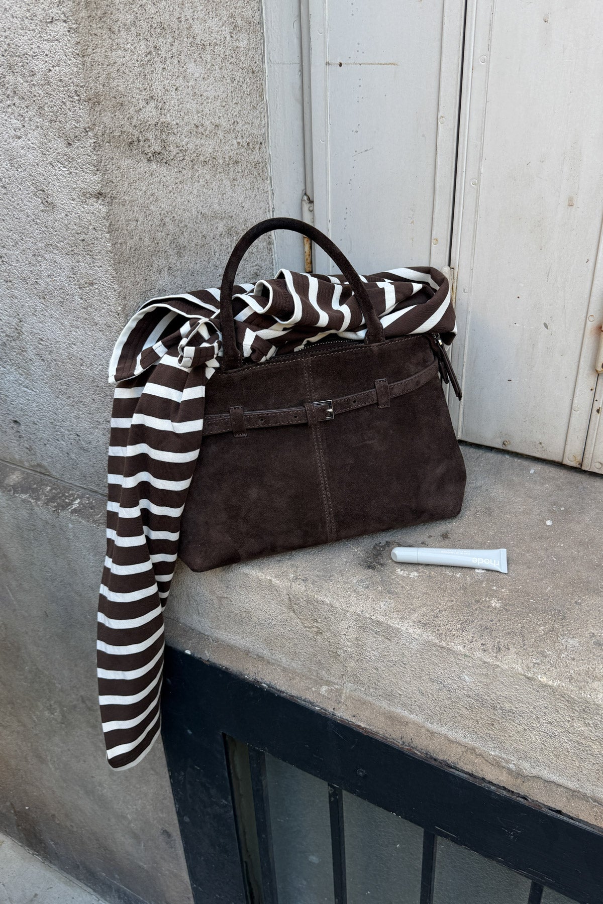 Macie Bag Echtes Wildleder Schoko