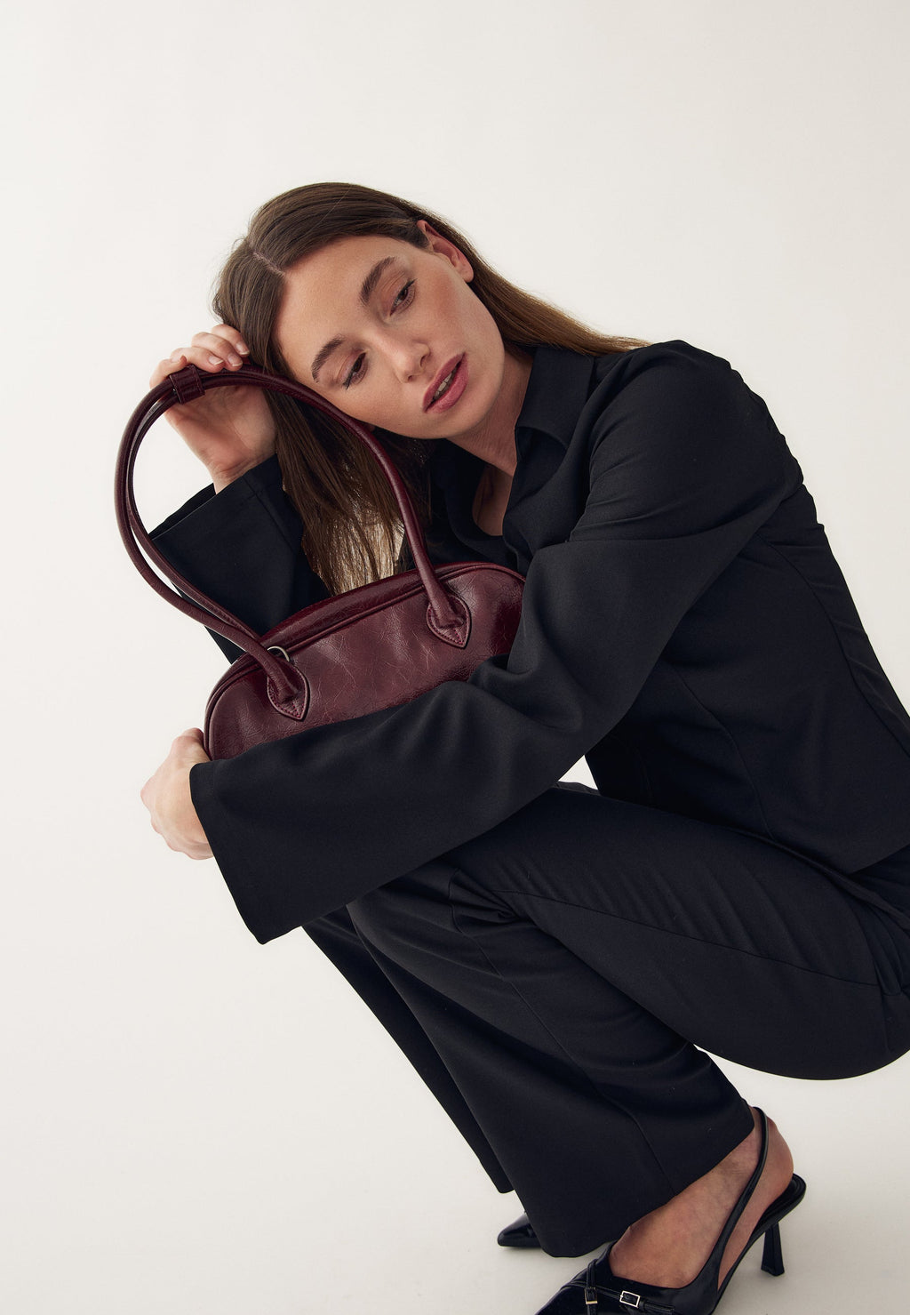 Iris Tasche Weinrot