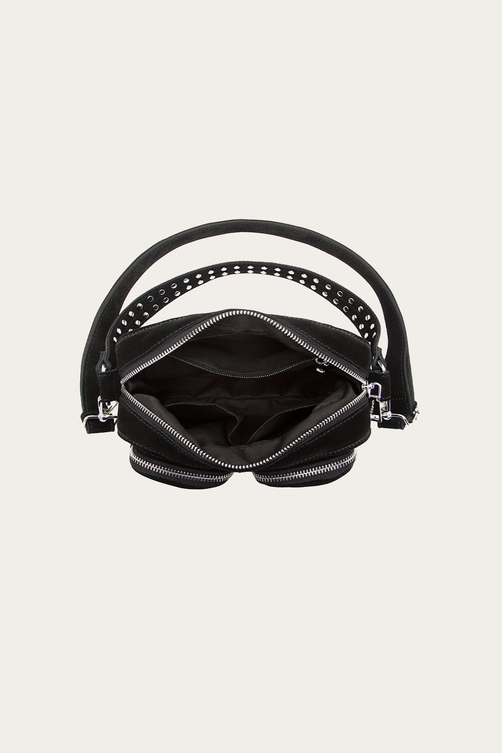 Celina Tasche Echtwildleder Schwarz