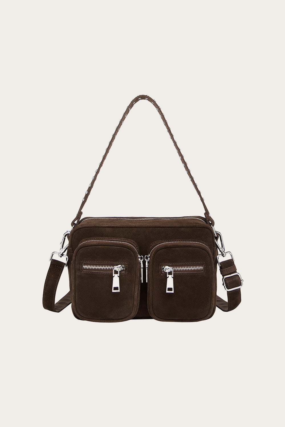 Celina Tasche Echtes Wildleder Schokolade