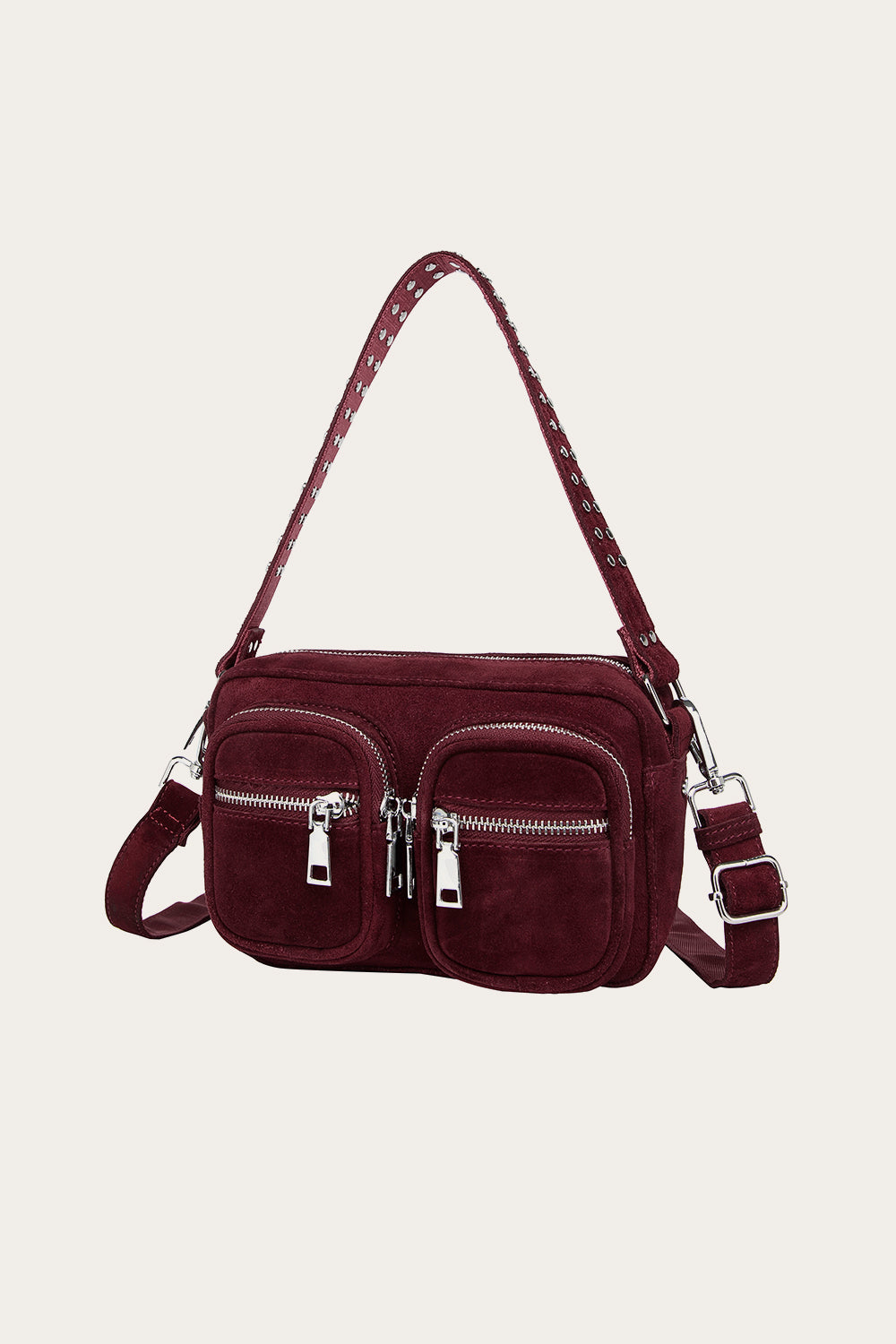 Celina Bag Echtes Wildleder Burgund