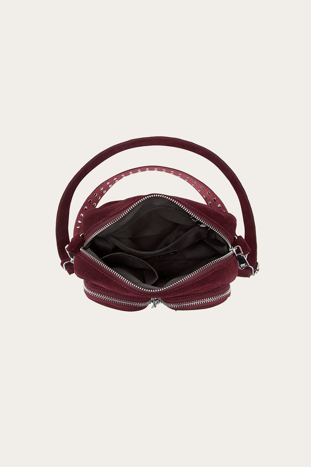Celina Bag Echtes Wildleder Burgund