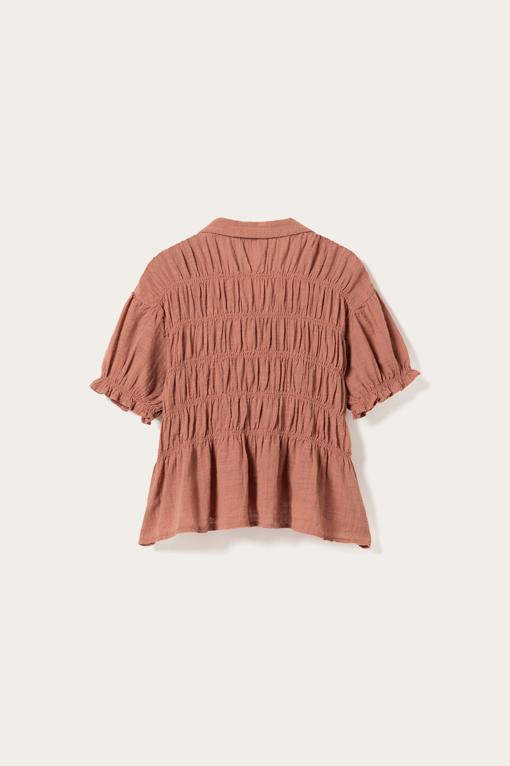 N-Marty Bluse Rotbraun