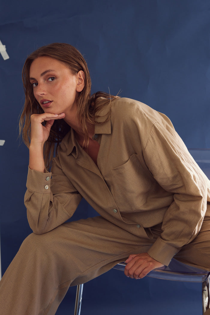 Lakelynn Hemd Timber Brown