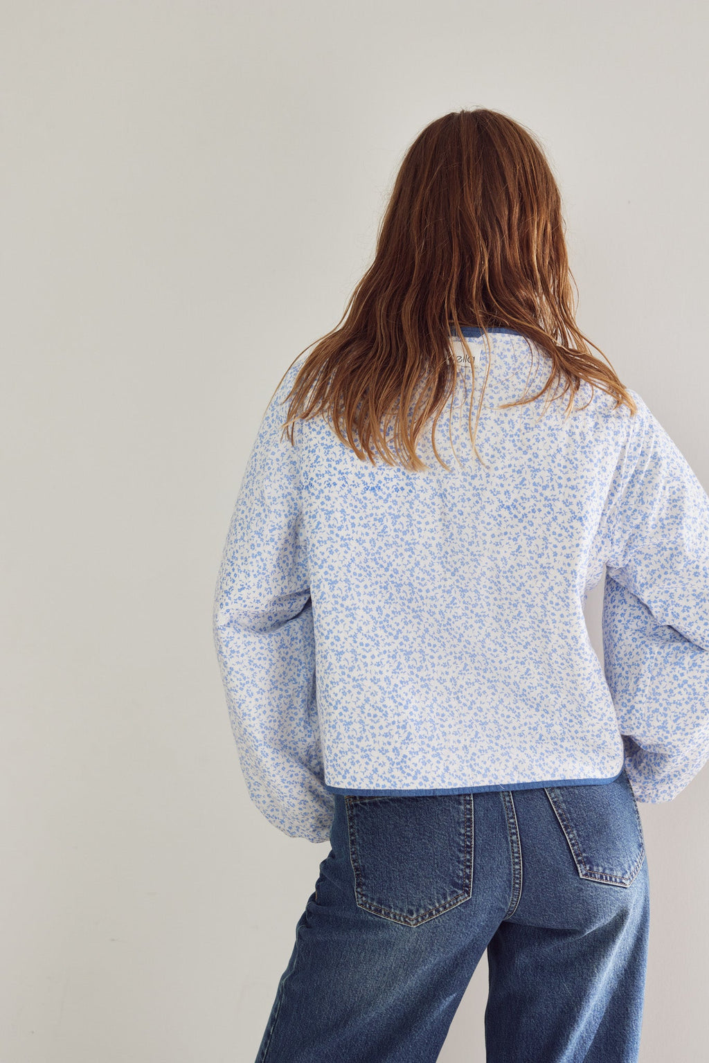 Lori Jacket Calla Denim Print