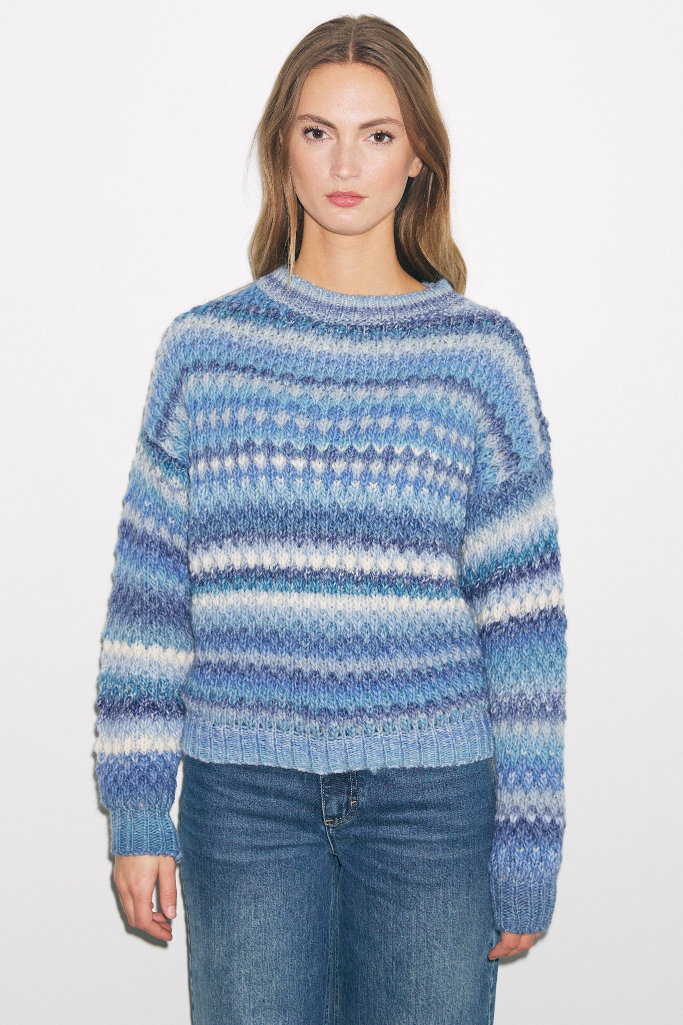 Gio Strickpullover Sky Mix