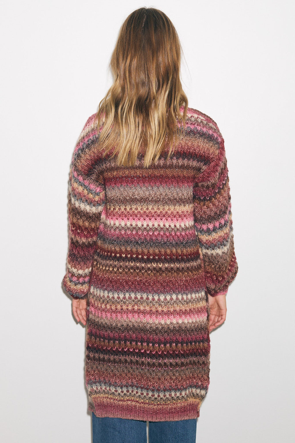 Gio Strickjacke Rostfarben meliert