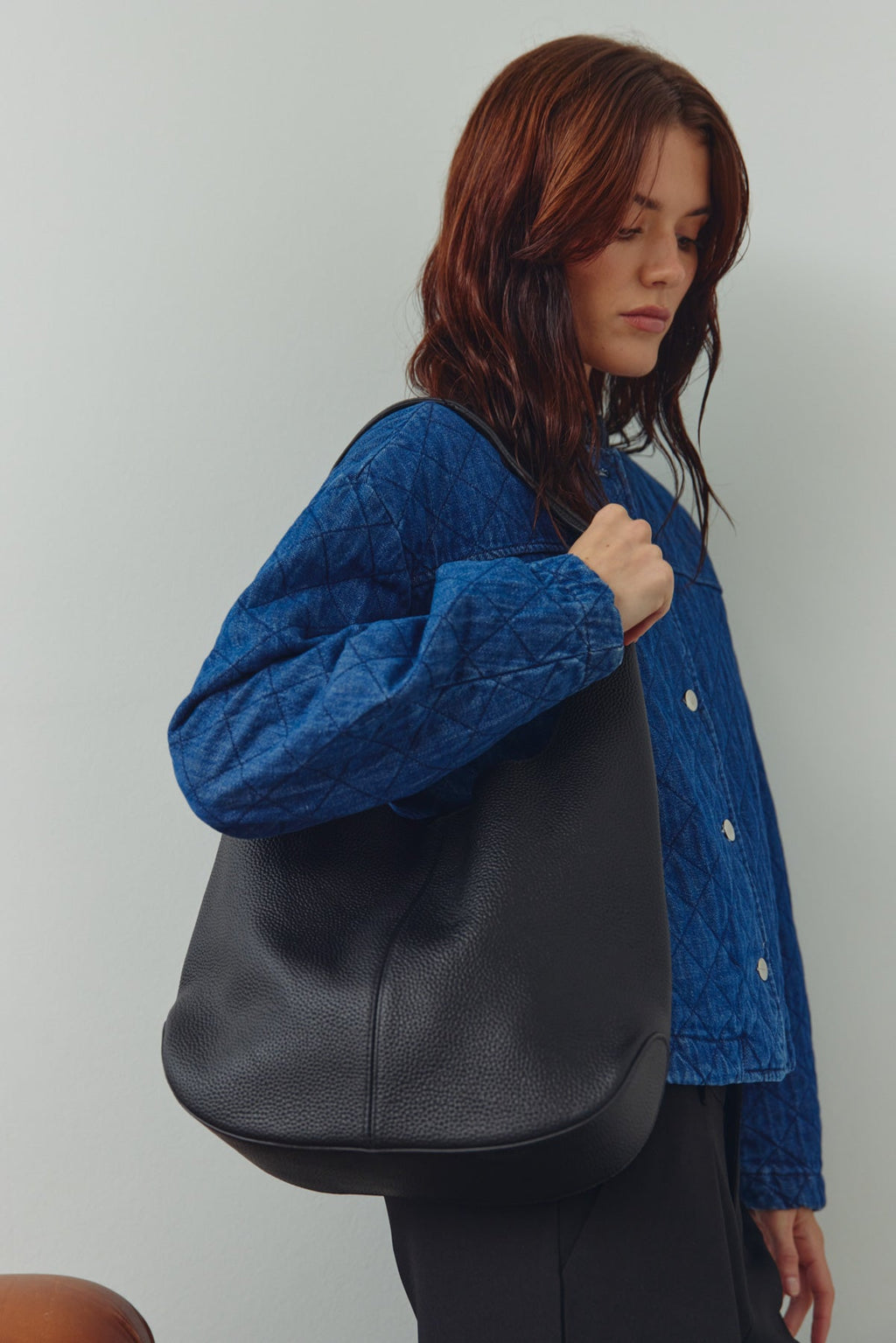 Mylah Tasche Schwarz Echtes Leder