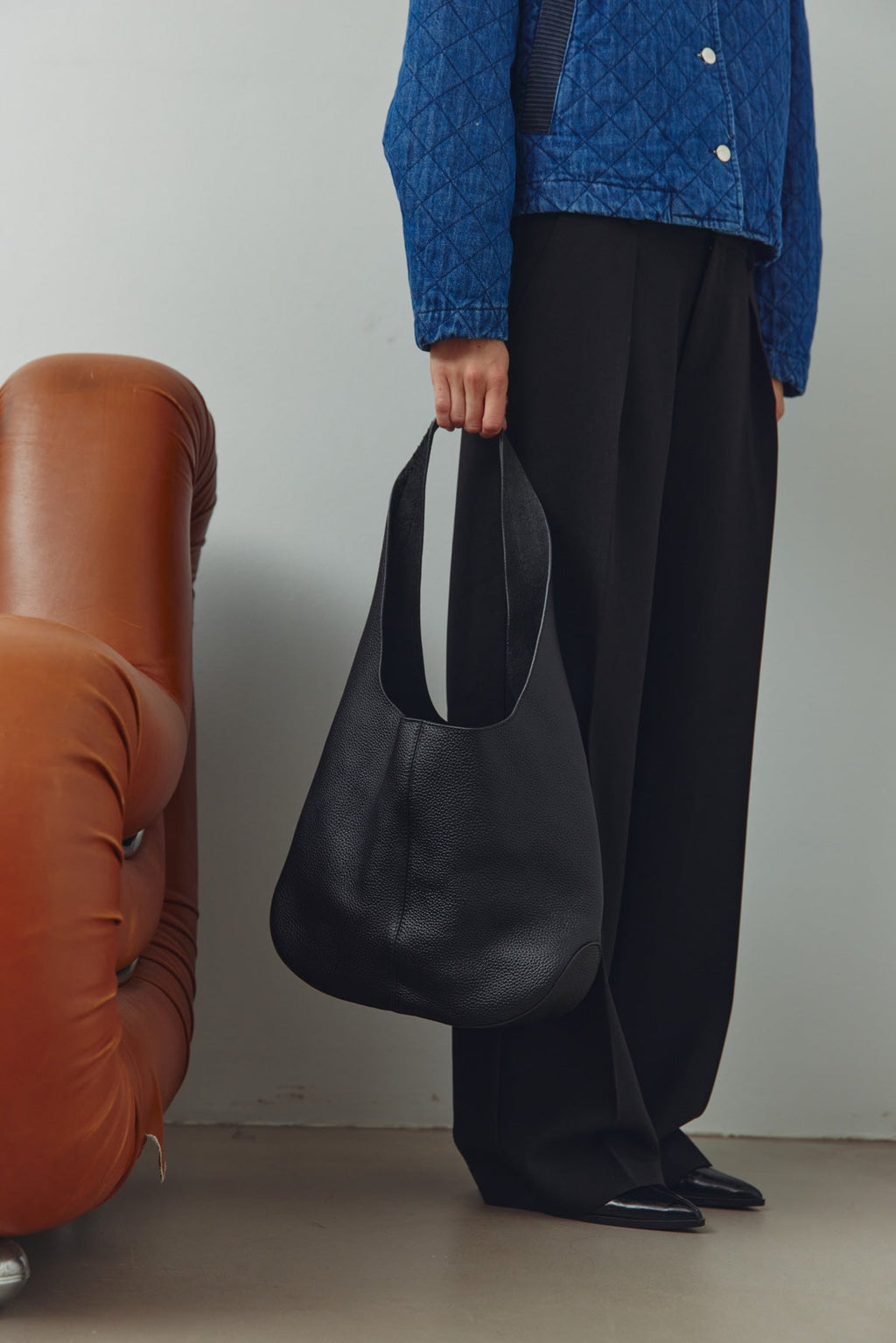 Mylah Tasche Schwarz Echtes Leder