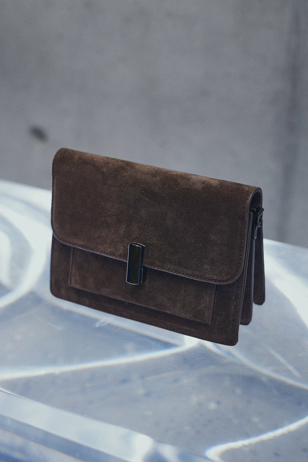 Adele Tasche Echtes Wildleder Schokolade
