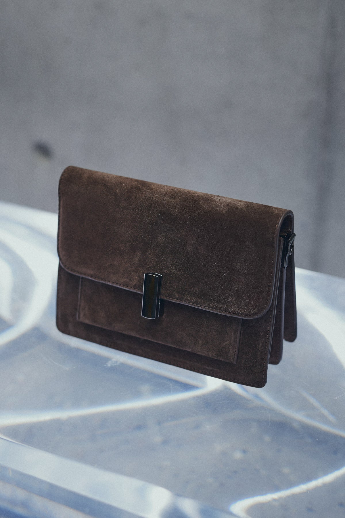 Adele Tasche Echtes Wildleder Schokolade