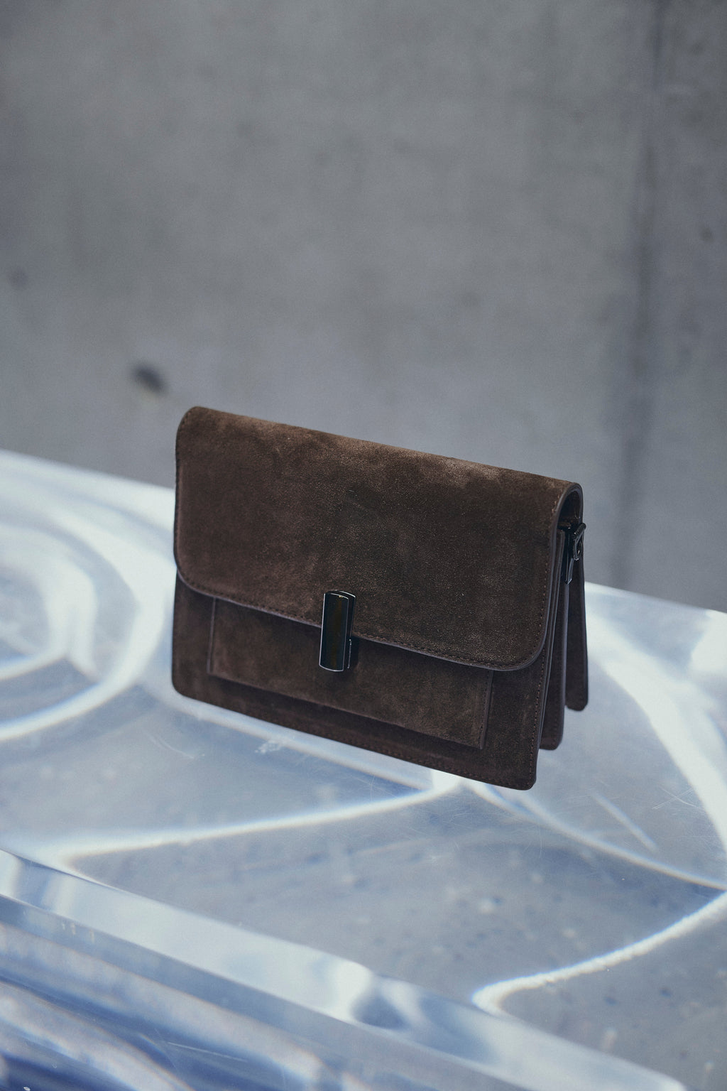 Adele Tasche Echtes Wildleder Asche