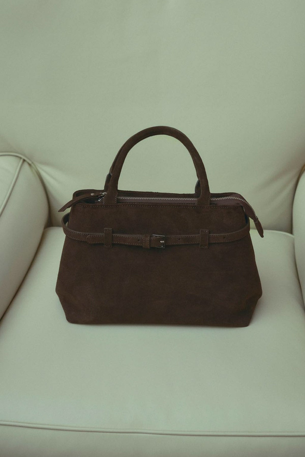 Macie Bag Echtes Wildleder Schoko