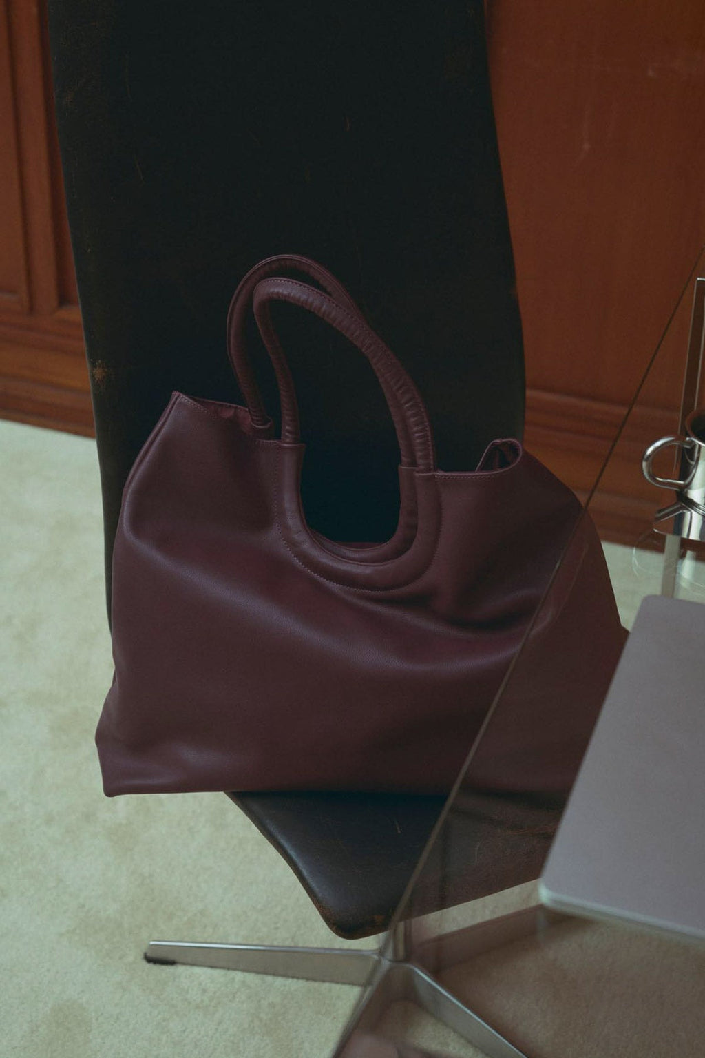 Laberta Tasche Echtes Leder Burgund