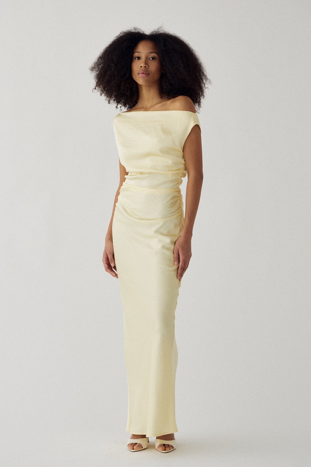 N-Mignonette-Kleid Hellgelb