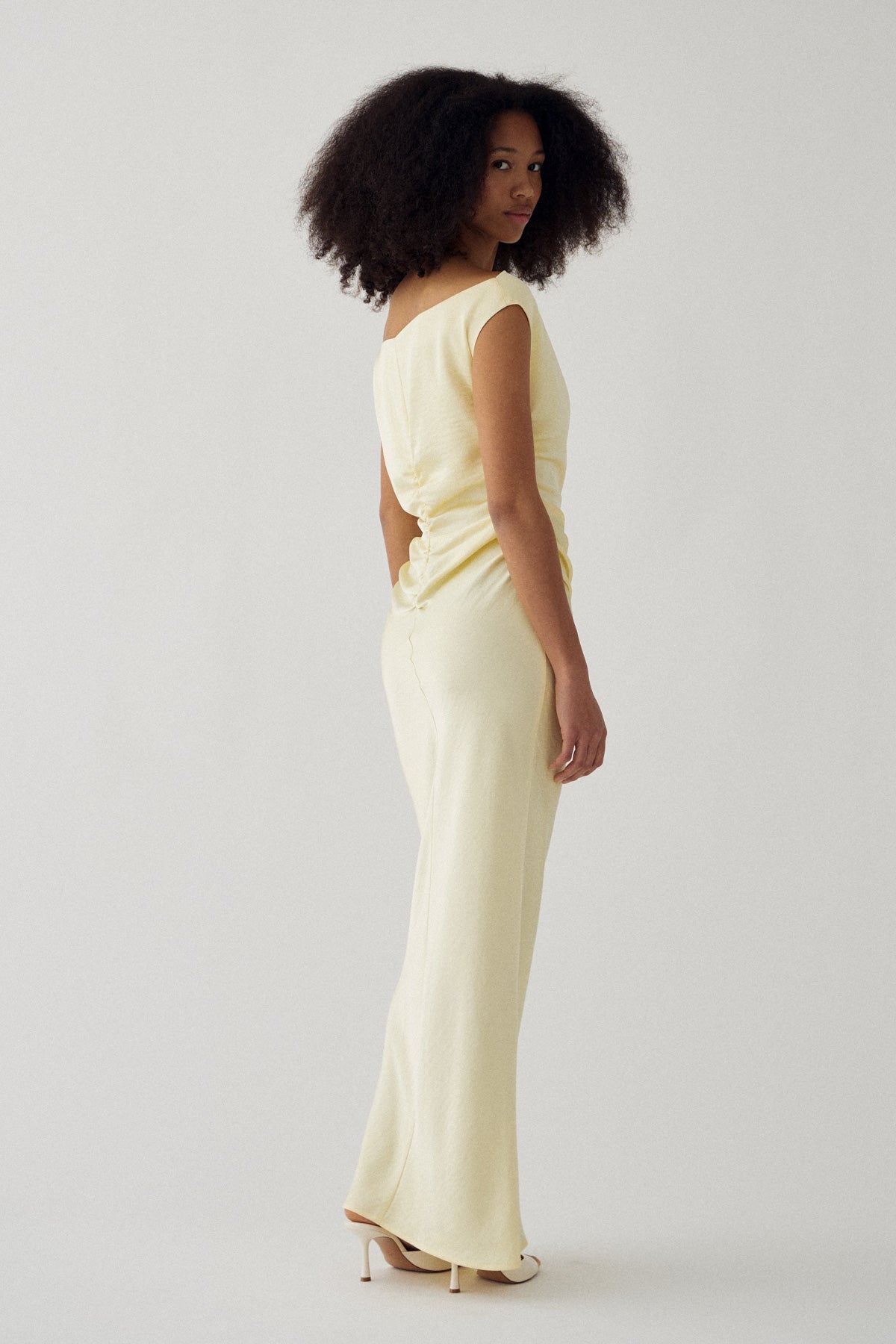 N-Mignonette-Kleid Hellgelb